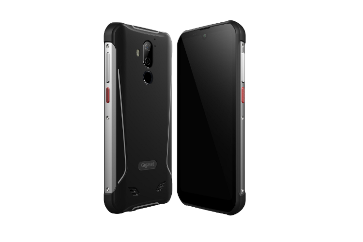 Dingshengk Rosso Retro Vera Pelle Case per Gigaset GS290 6.3 Custodia Caso Premium Leather Cover Flip Guscio Protettiva Copertina Portafoglio Magnetico Anti Urto e Anti Graffi